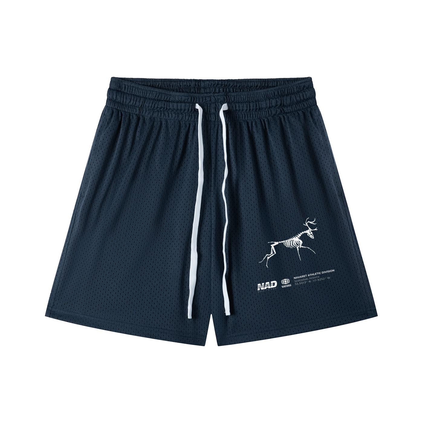 COMFORT IN CHAOS MESH SHORTS – NAVARET