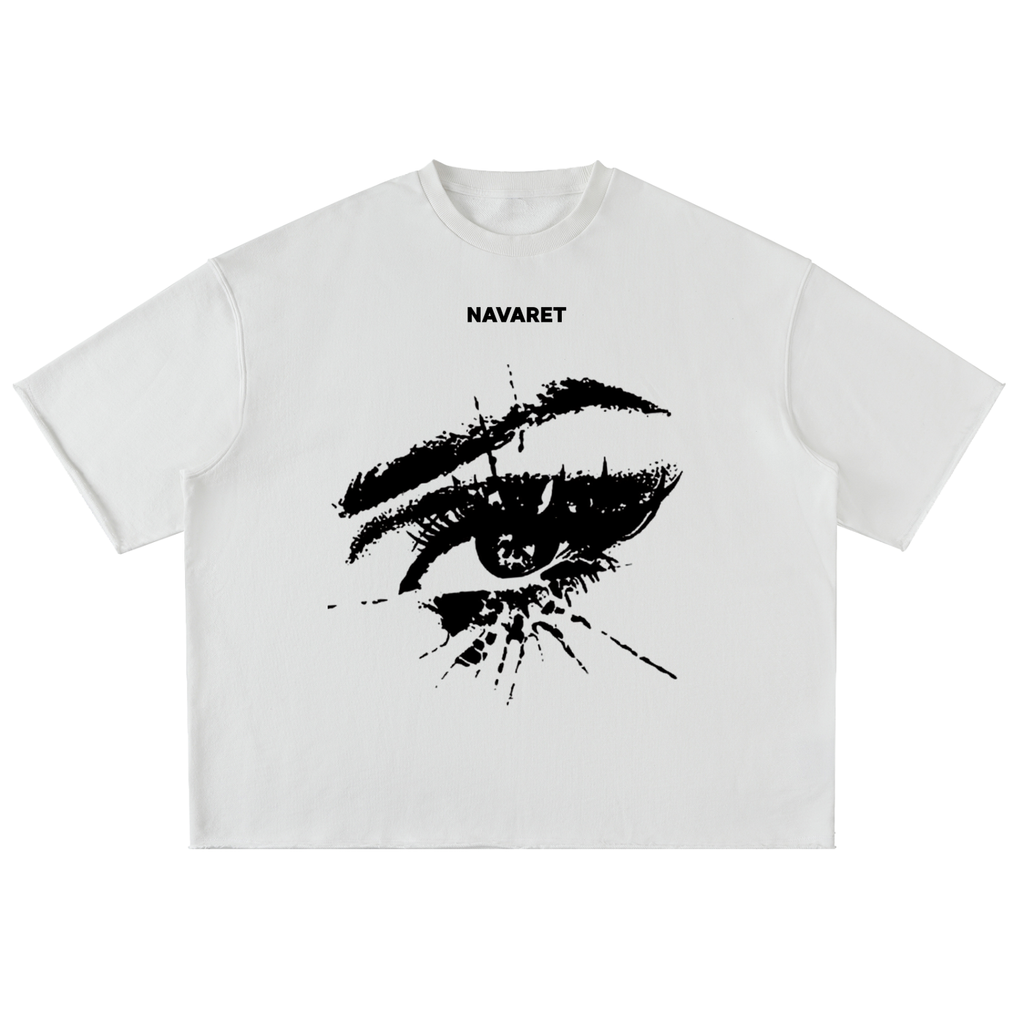 WATCH ME Oversized 320 GSM Premium Tee - NAVARET