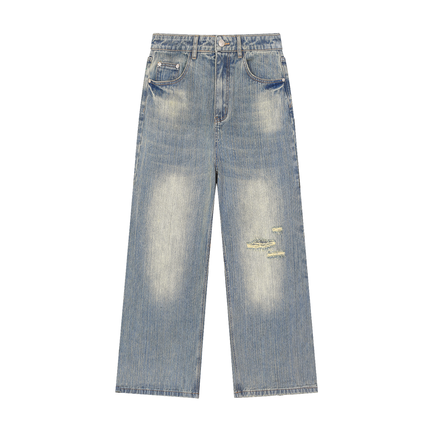 THE SOVEREIGN TROUSER VINTAGE DISTRESSED DENIM JEANS