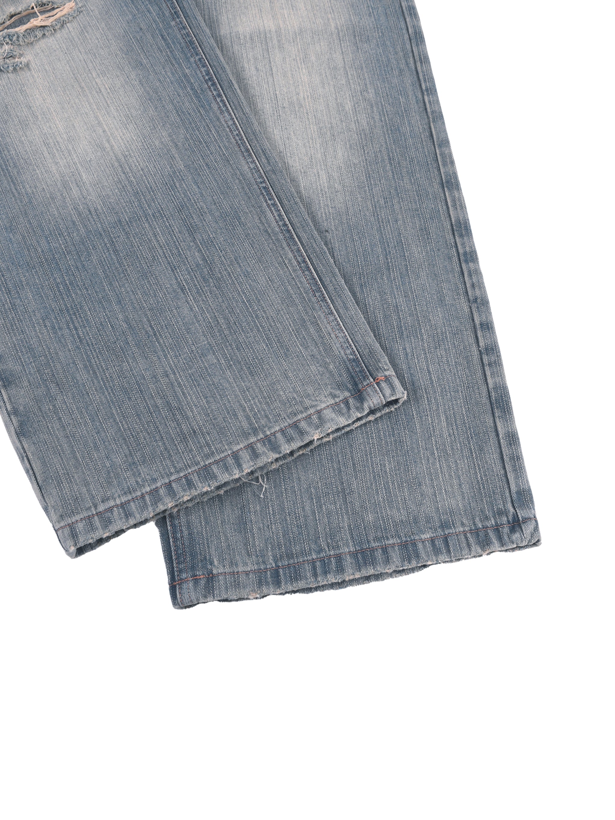 THE SOVEREIGN TROUSER VINTAGE DISTRESSED DENIM JEANS
